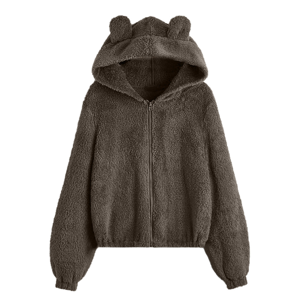 Pull tricoté ample à capuche pour femme, polyester, épaisseur moyenne