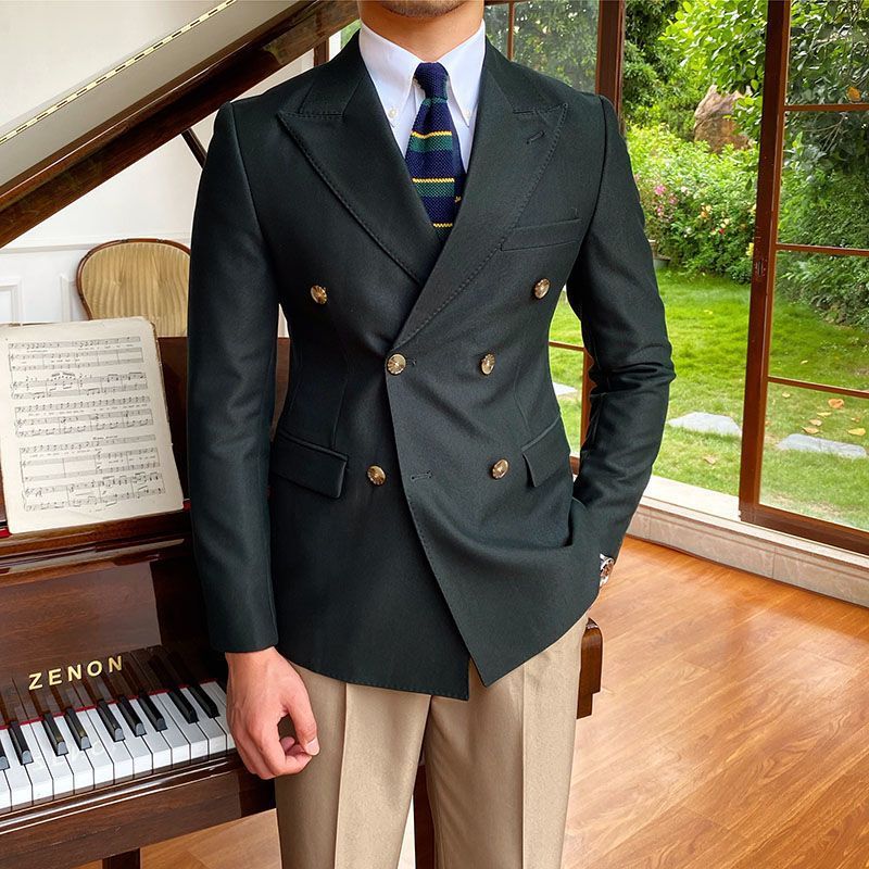 Casual Business Double Breasted Suit Jacket