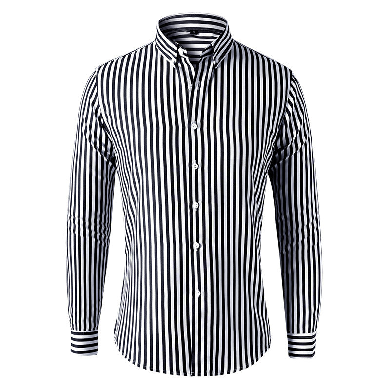 Men's Style Striped Shirt Long Sleeve