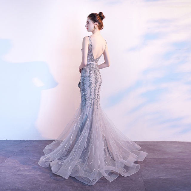 Robe de soirée sirène pour femme, disponible en plusieurs couleurs et tailles