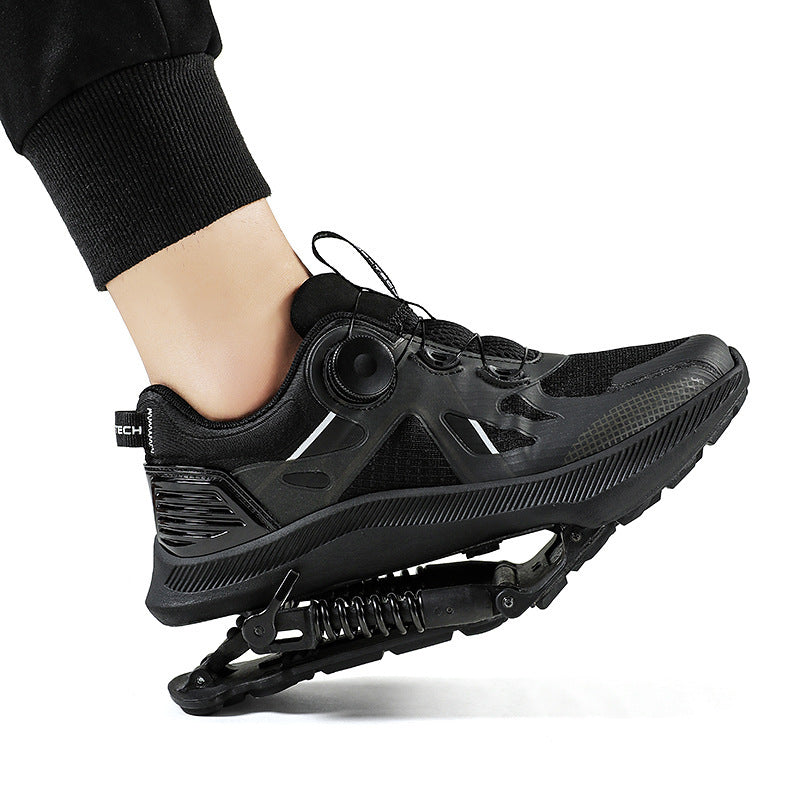 Black Mesh Tech Running Shoes Power Mechanical Marathon Sneakers