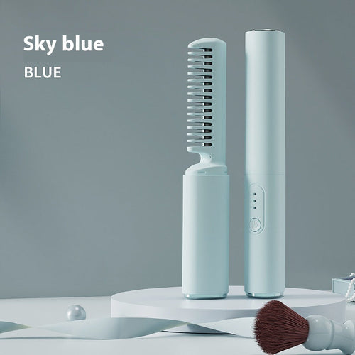 Wireless Small USB Charging Hair Straightener for Curling & Straightening