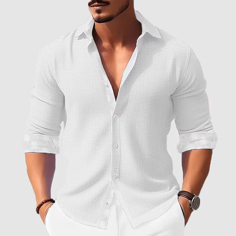 Men's Printed Floral Long Sleeve Shirt Fashion Casual Cardigan