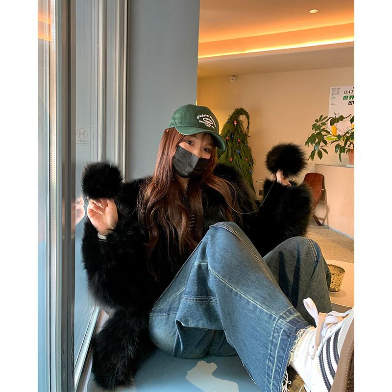 Slimming Fashion Fur Coat for Young Women
