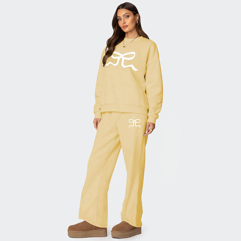 Women's Round Neck Long Sleeve Loose Thick Sweater