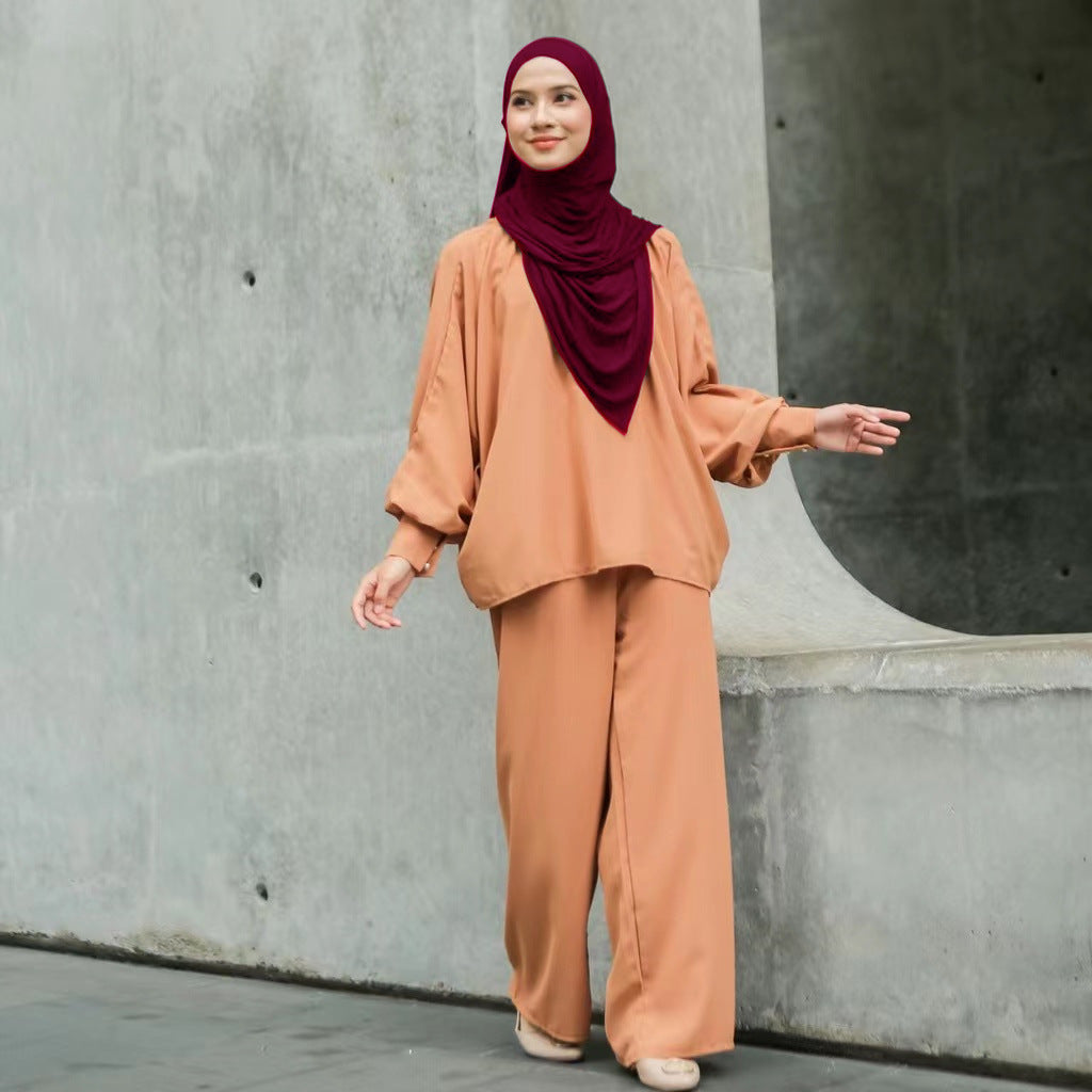 Muslim Loose Leisure Two-piece Suit