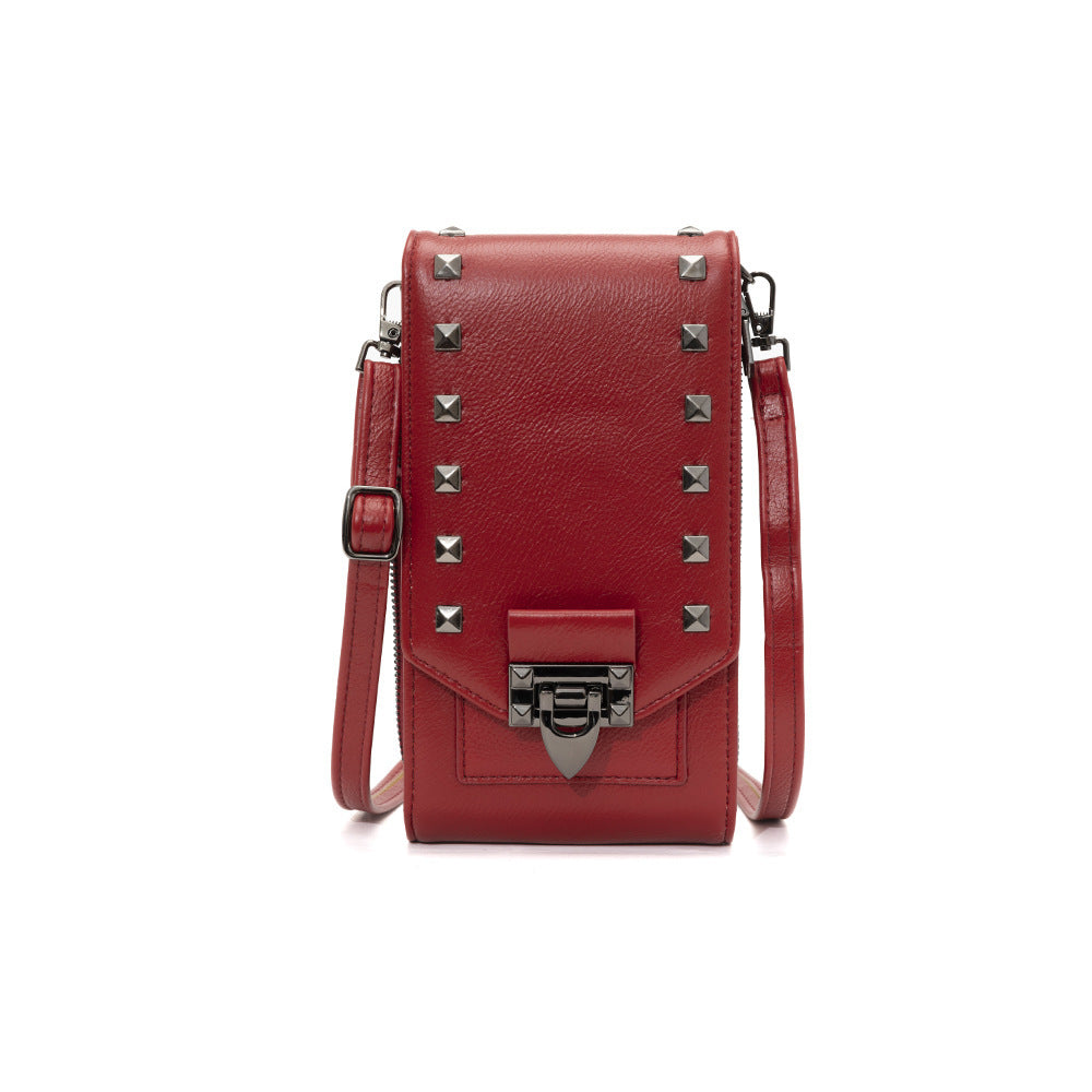 Rivet Design Shoulder Bags Mobile Phone Crossbody Bags