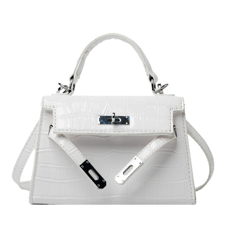 Western Style Mini Platinum Messenger Bag Soft Surface Crossbody