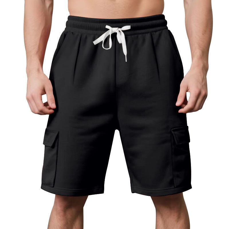 Breathable And Loose Tooling Multi-pocket Shorts