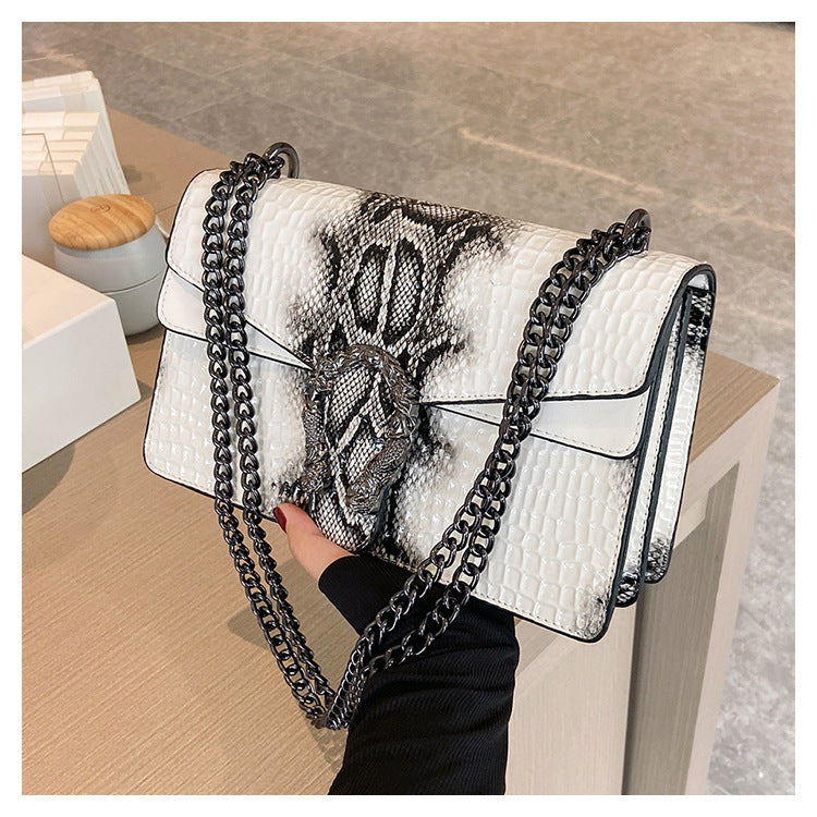 Women's PU Leather Chain Shoulder Messenger Bag 26cm