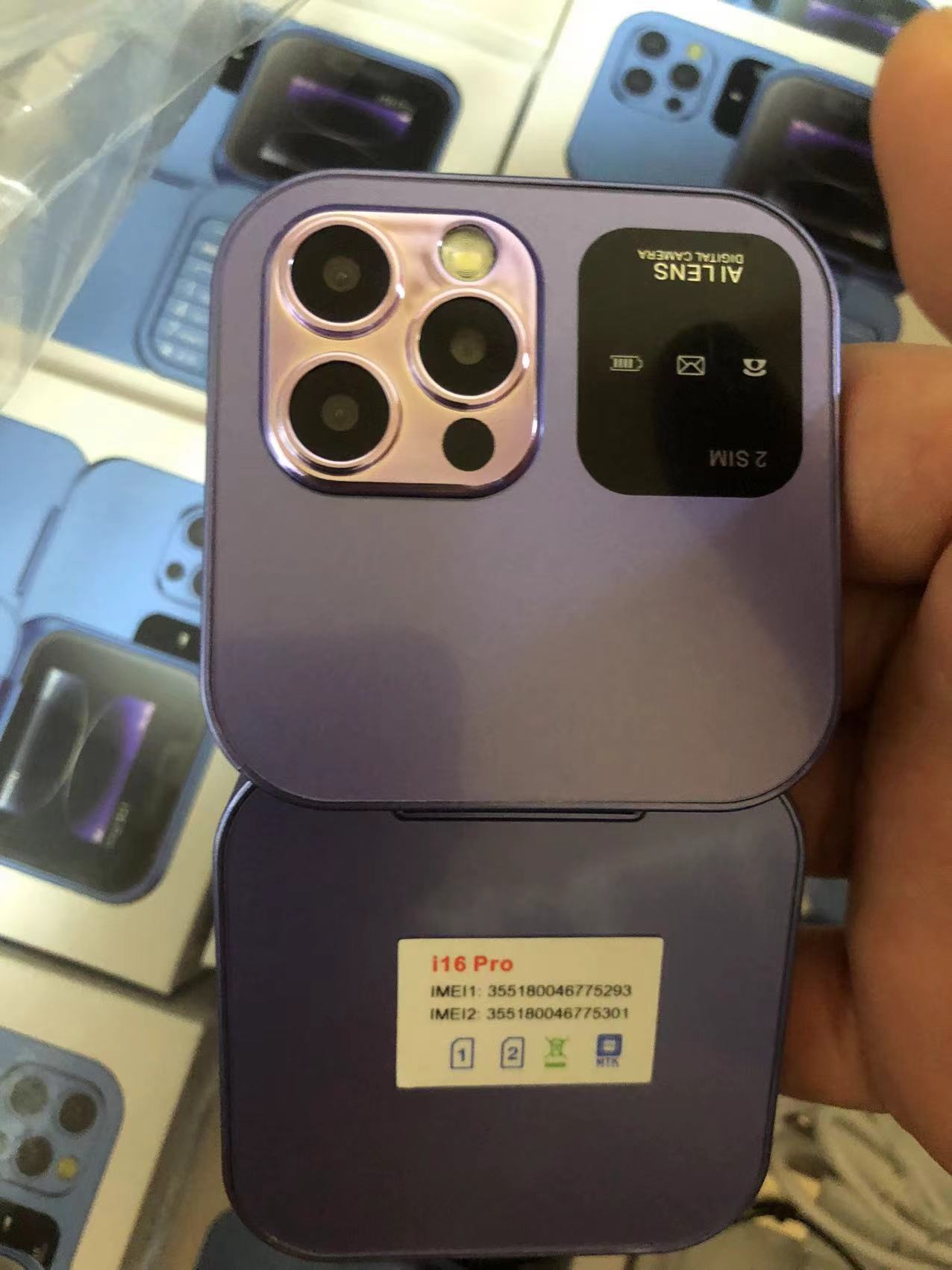 I16 Mini Dual Card 2G Non-smart Phone Renovates Machine Button Elderly Mobile Phone