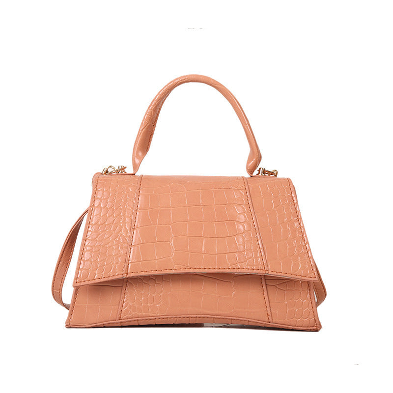 Popular Women's Shoulder Crossbody Handbag with Crocodile Pattern