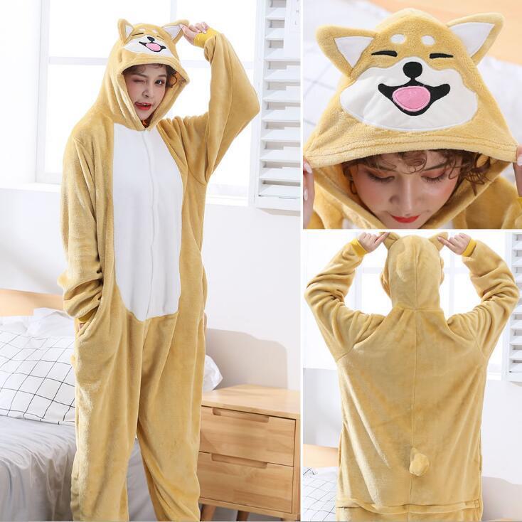 Men And Women Cute And Fashionable One-piece Animal Pajamas