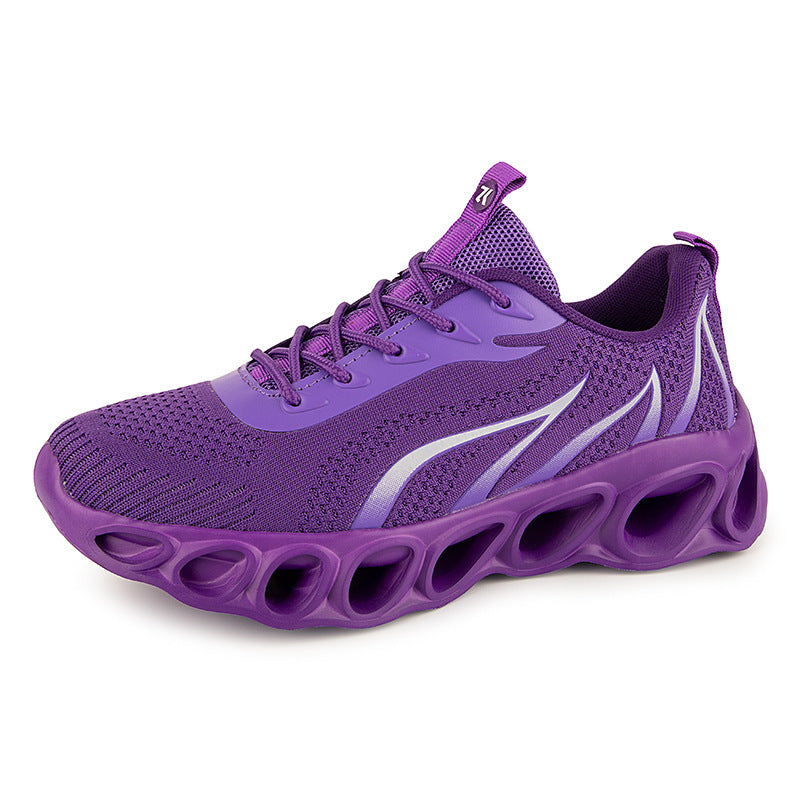 Chaussures de sport basses vert fluo extra larges pour hommes