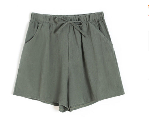 Linen Cotton And Linen Large Size Student Sports And Leisure Shorts