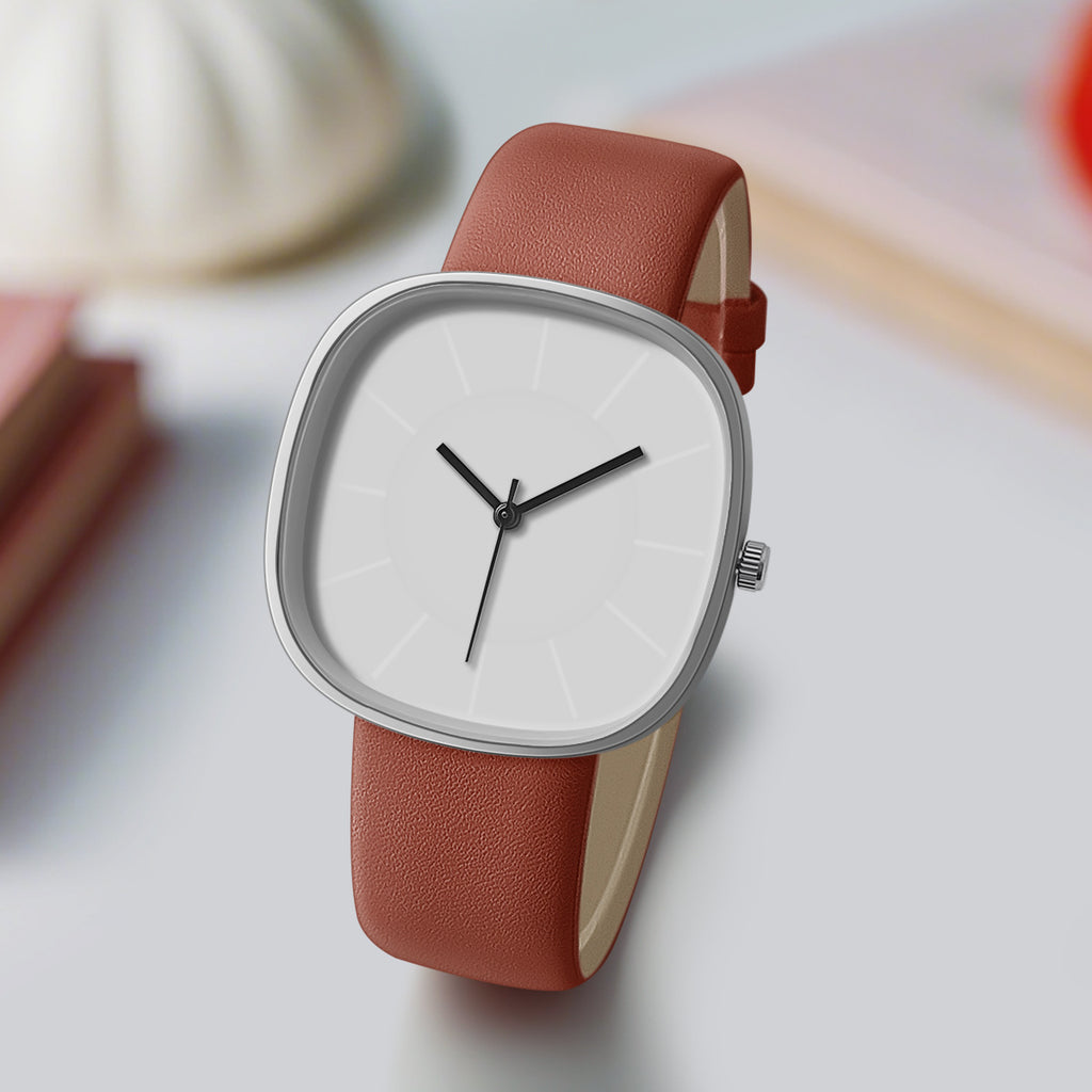 Montre carrée en silicone cube de sucre pour femmes de niche à la mode