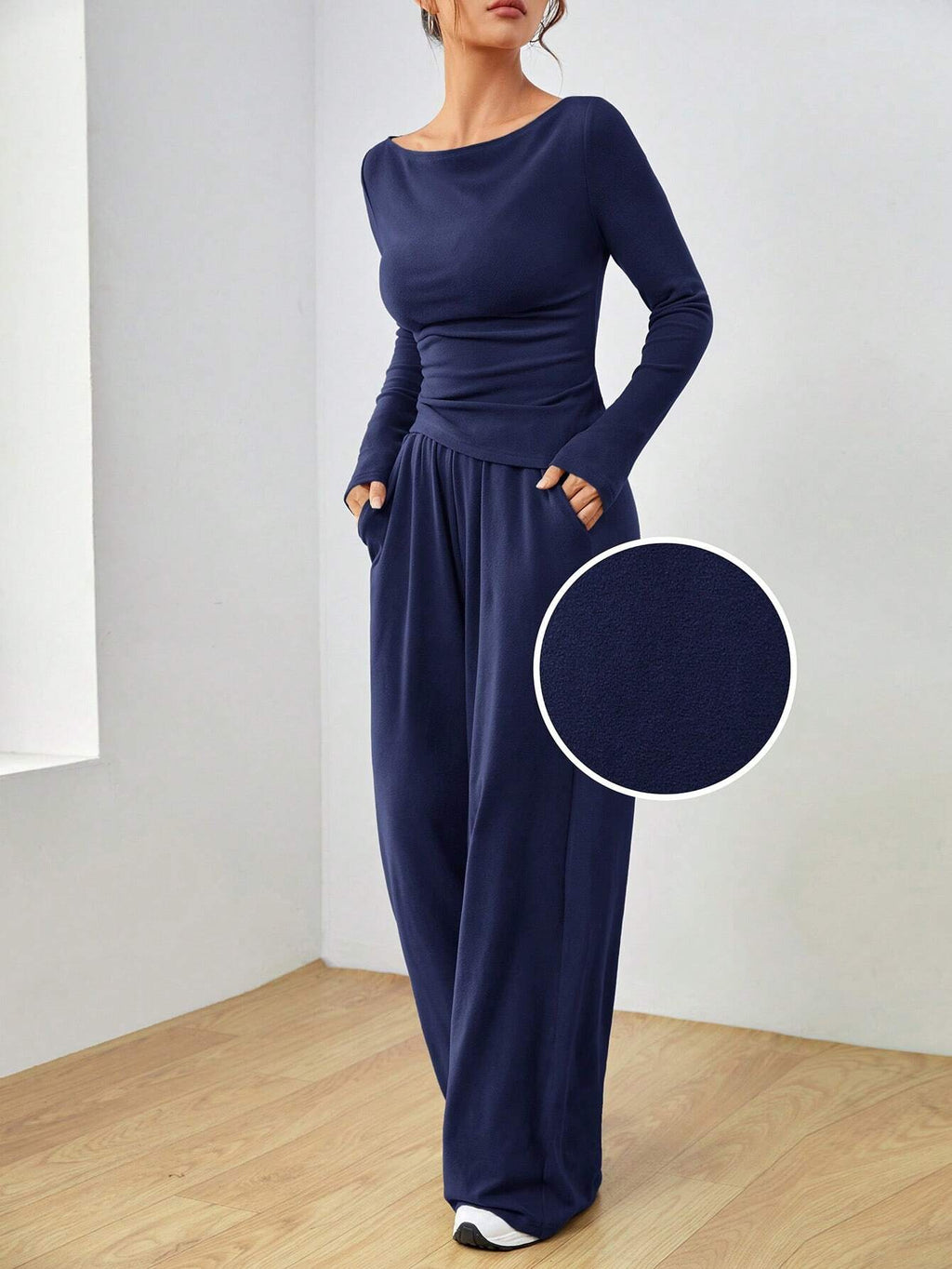 Women's Irregular Casual Long-Sleeve Suit Set