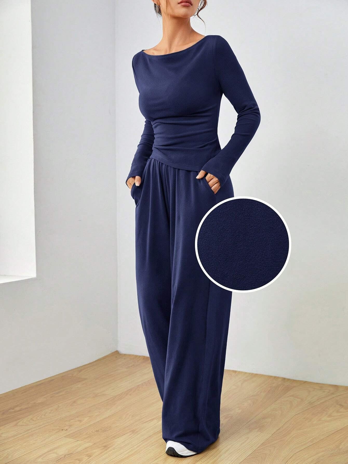 Women's Irregular Casual Long-Sleeve Suit Set