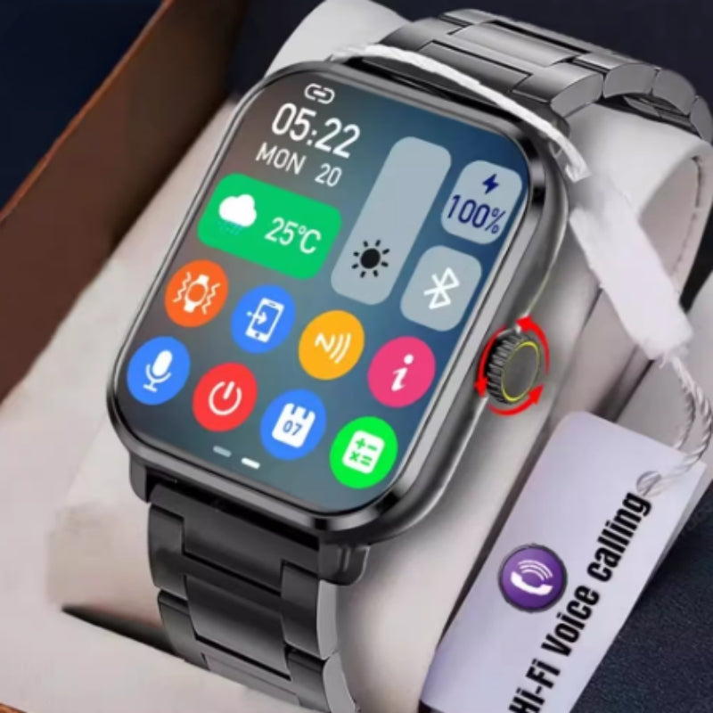 HD Display Sport Smartwatch with Quartz Solar Movement