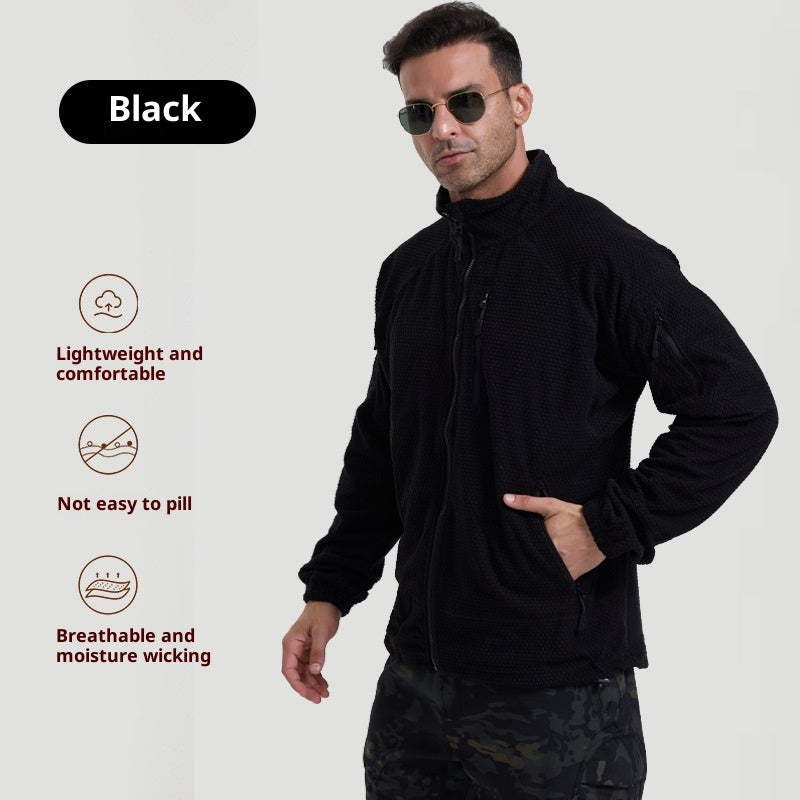 Men's Shell Jacket Cycling Coat Polar Fleece Solid Colors S-3XL