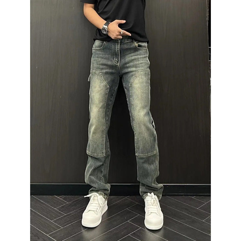 Retro Spring Summer Denim Harem Pants Easy Matching