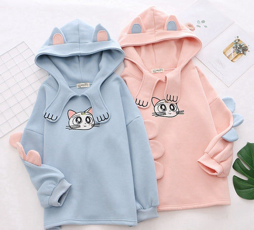 Merry Pretty Sweat à capuche en coton pour femme