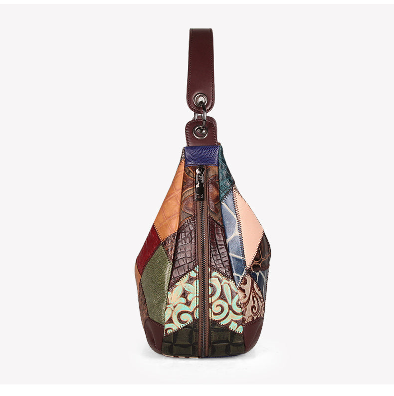 Women's Large Genuine Leather Shoulder Tote Bag 31x12x25cm