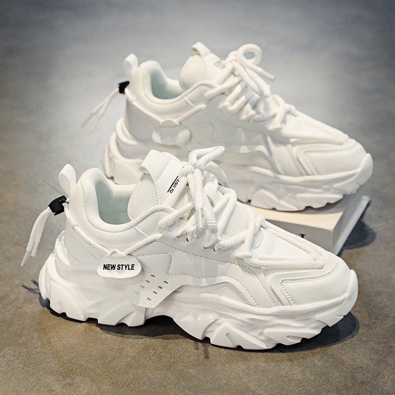 Trendy All-Match Casual Sports Shoes with Thick Height-Increasing Sole