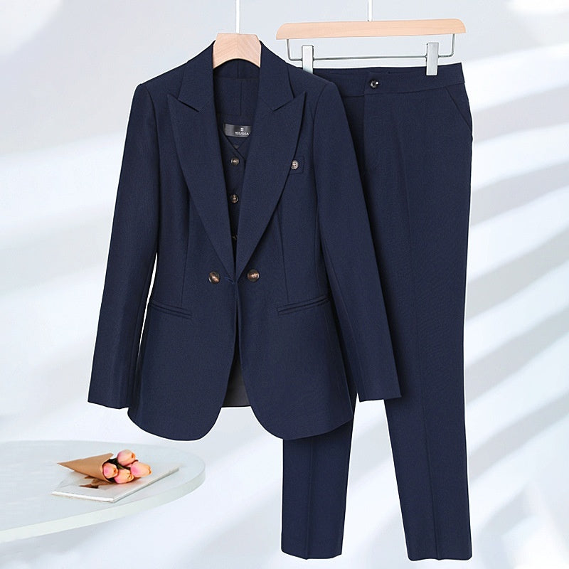 Ensemble Costume Élégant pour Femme avec Pantalon et Gilet