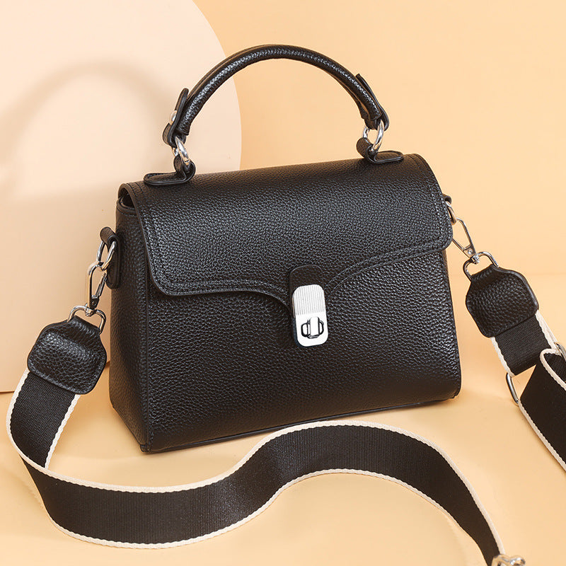 Women's Genuine Leather Portable Crossbody Bag 21x18x9cm