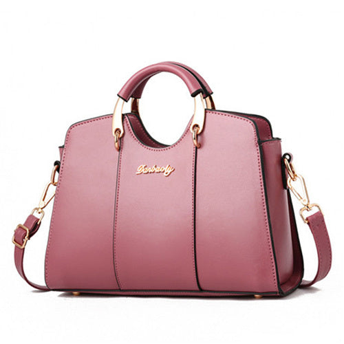Designer PU Shoulder Bag for Women 28.5x27x10cm Wine Red Black Pink Beige