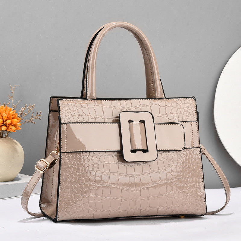 Sac à main polyvalent pour femme en PU souple, taille moyenne, 28x11x21cm