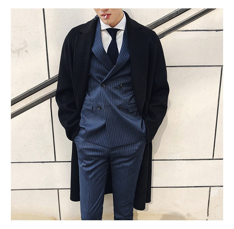 Ensemble costume de loisirs style britannique avec gilet et pantalon
