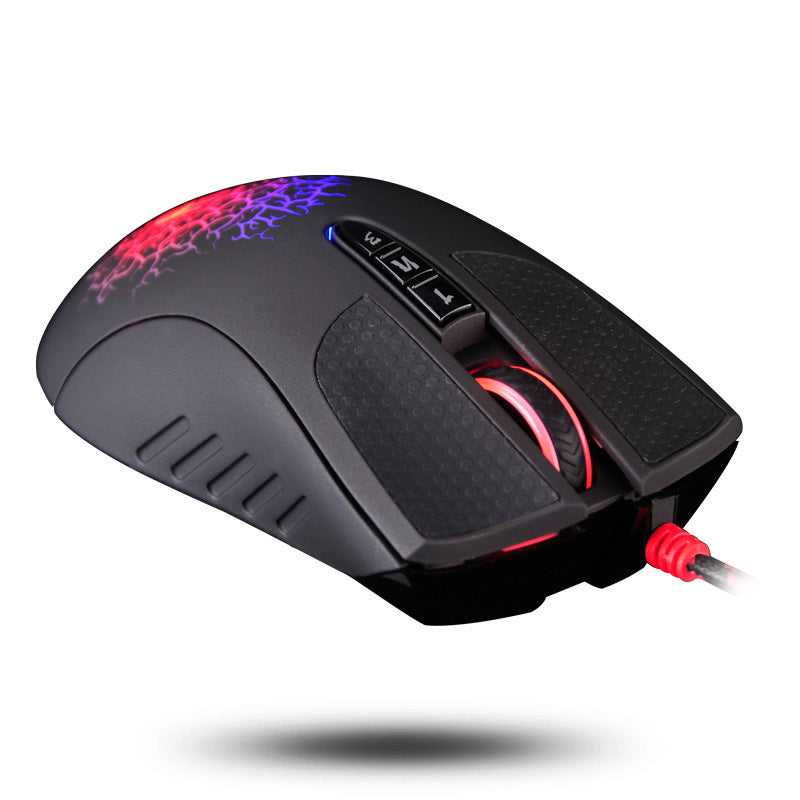 Blood Hand Optical Micro-Motion Mouse 4000DPI Wired USB Black