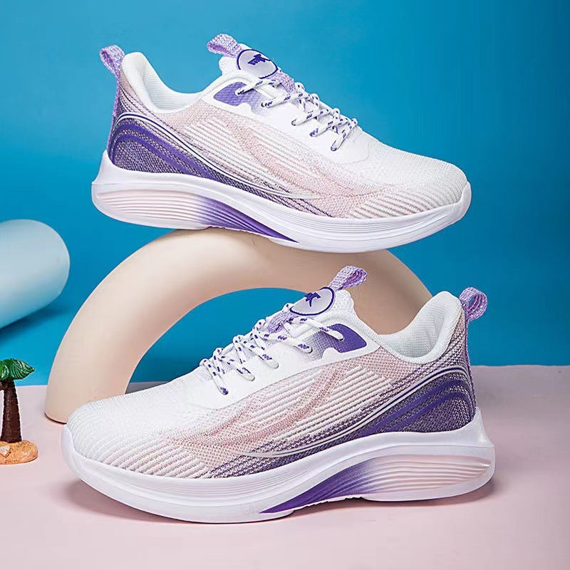 Lightweight Mesh Round Toe Soft Sole Sneakers