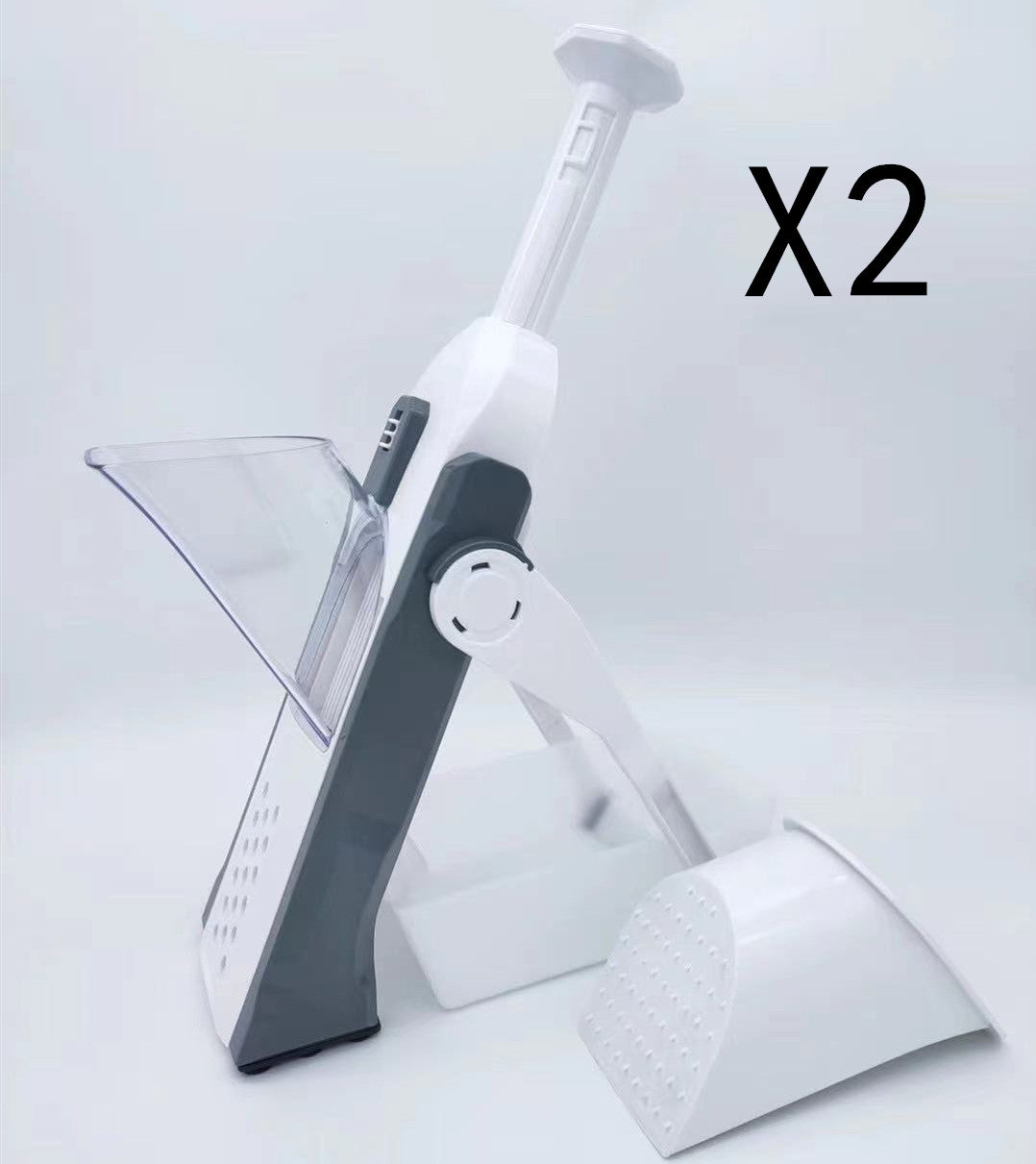 Multifunctional Vegetable Slicer Cutter Chopper Grater Kitchen Tool with Stainless Steel Blades