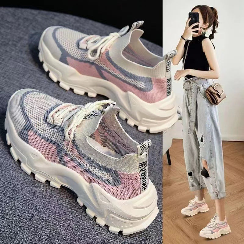 Chaussures de sport légères et respirantes pour femme à semelle souple