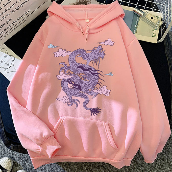 Chinese Dragon Pullover Hoodies for Men