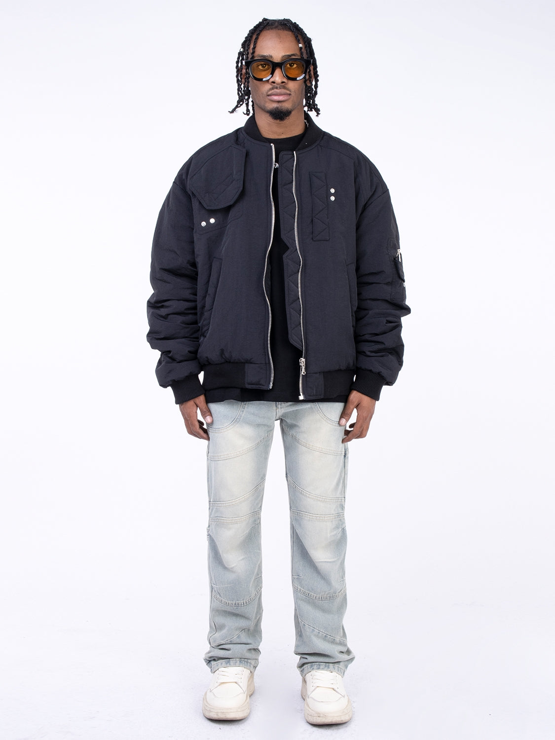 Pantalon droit à la coupe rétro américaine