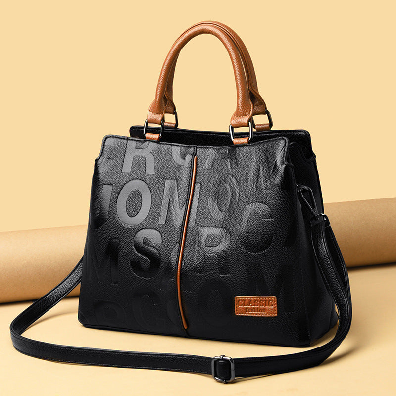 Mama Ladies High-End PU Handbag 32x25x13cm