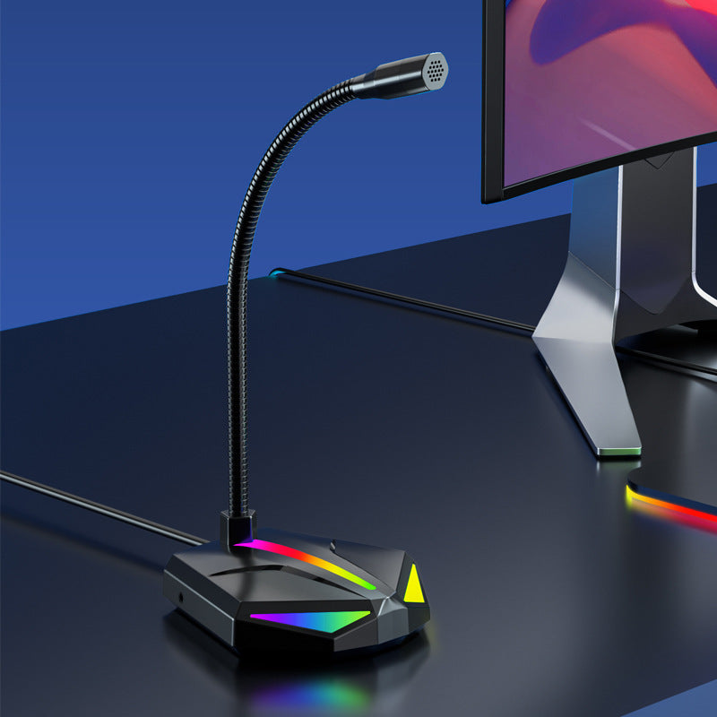 ميكروفون صوتي للألعاب USB للكمبيوتر المحمول من النوع المتحرك