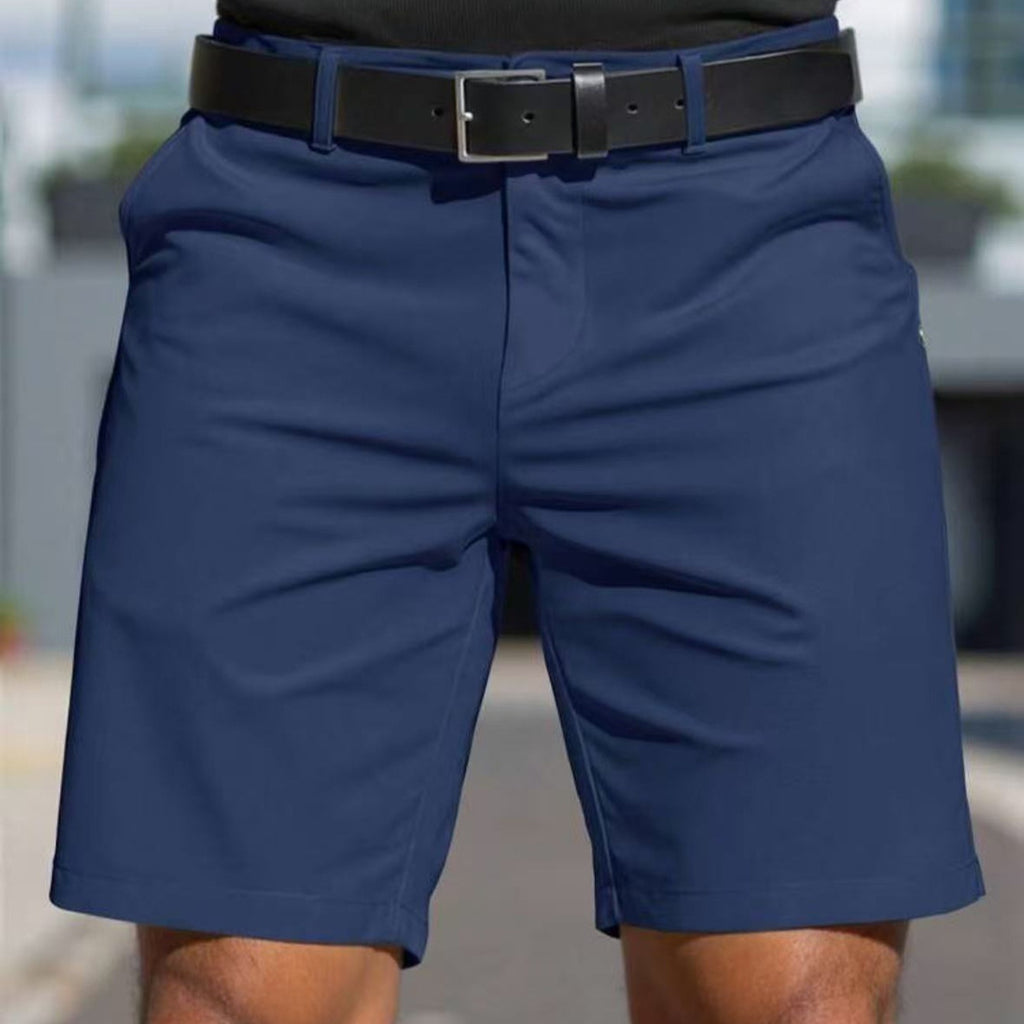 Shorts courts de sport et business de couleur unie pour hommes