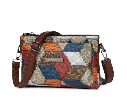 Women's PU Leather Simple Handbag Crossbody Coin Purse for Travel