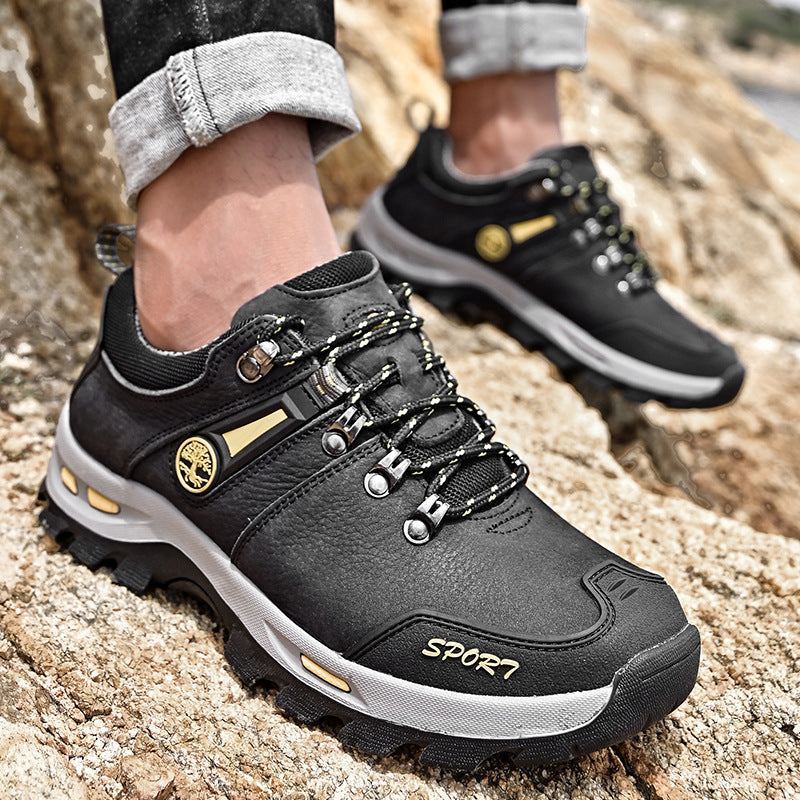 Men's Non-Slip Wear-Resistant Low-Top Casual Hiking Shoes
