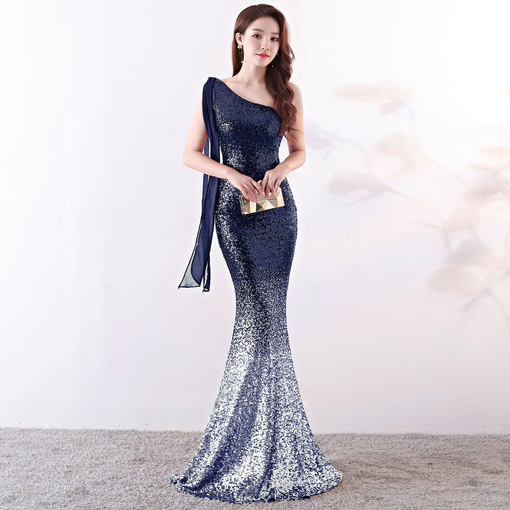 Long Slim Fit Party Banquet Dress