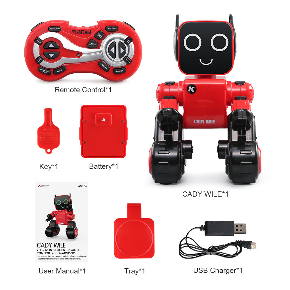 Intelligent Remote Control Robot with Voice Activation and RGB Lights
