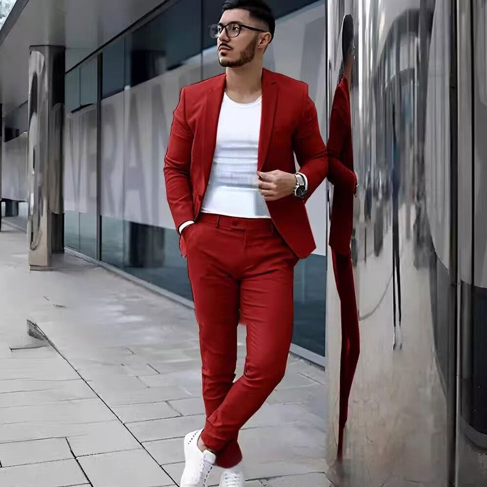 Costume décontracté personnalisé pour homme - Plusieurs couleurs et tailles