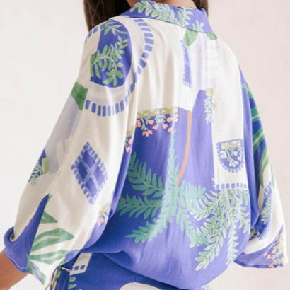 Tailleur imprimé décontracté en polyester pour femme, tailles S à XL