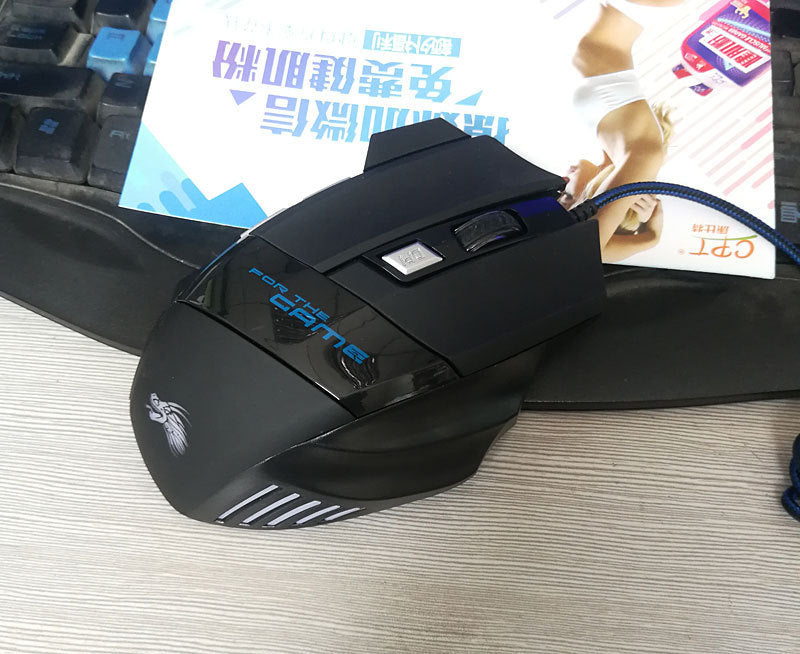 Wired 5500DPI Optical Gaming Mouse with 7-Color LED Backlight, 7 Buttons USB for PC Laptop Desktop