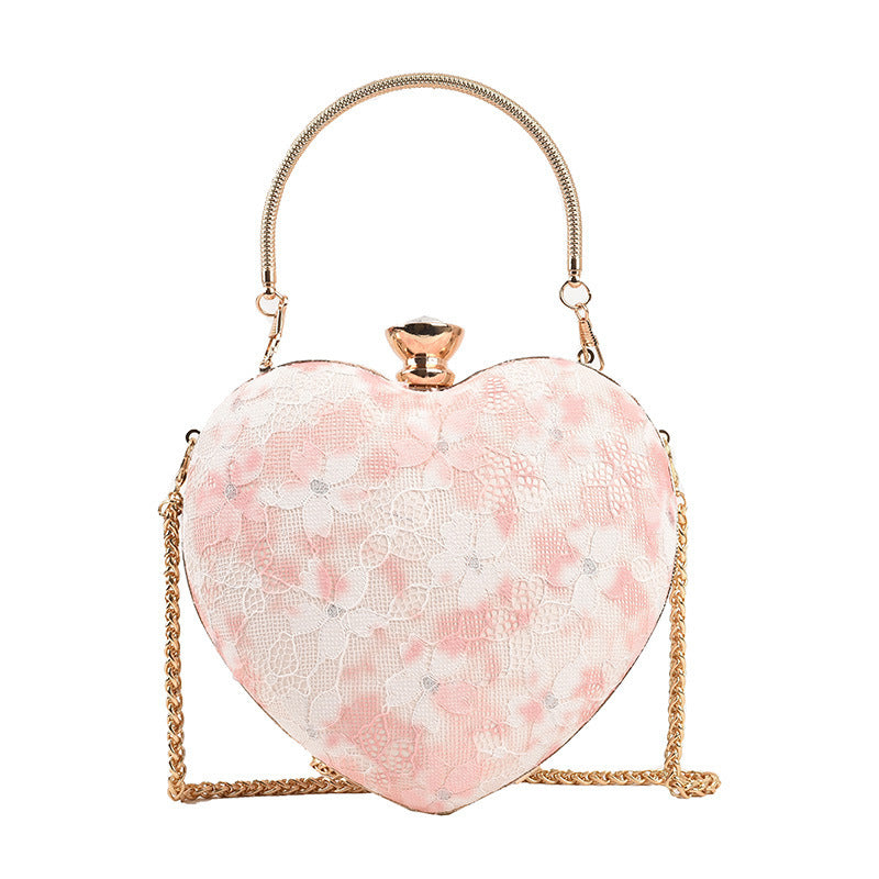 Sac fourre-tout bandoulière à chaîne florale